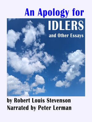 cover image of An Apology for Idlers and Other Essays